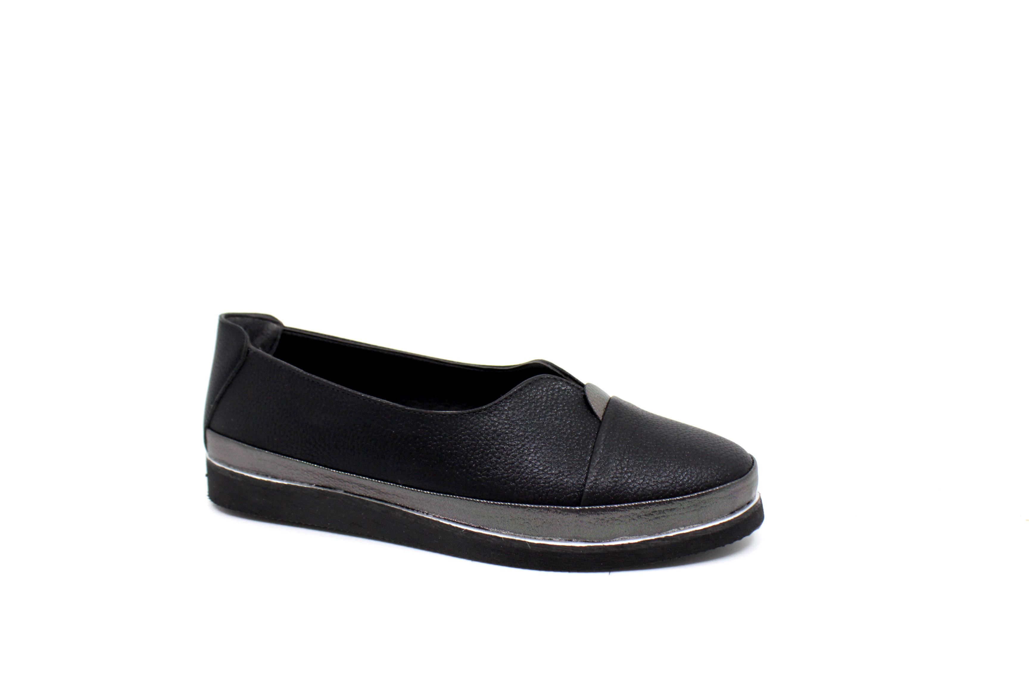 Kadın Siyah Babet Ayakkabı OC150