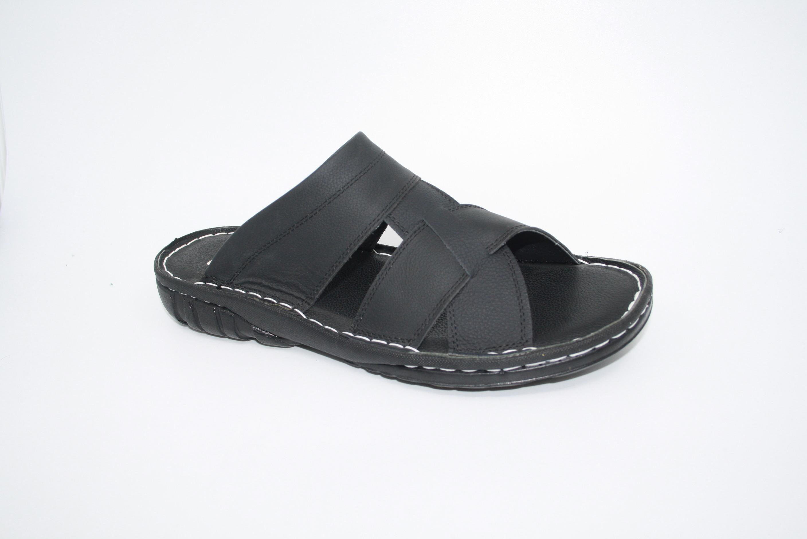 Erkek Siyah Hakiki Deri Terlik